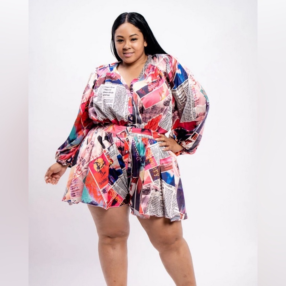 Multi print for & flare Latiste romper